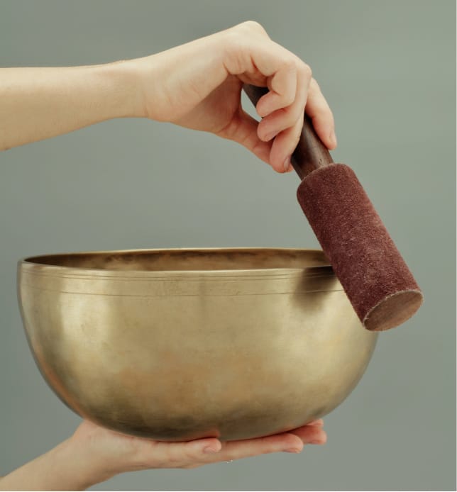 Bliss out to a singing bowl